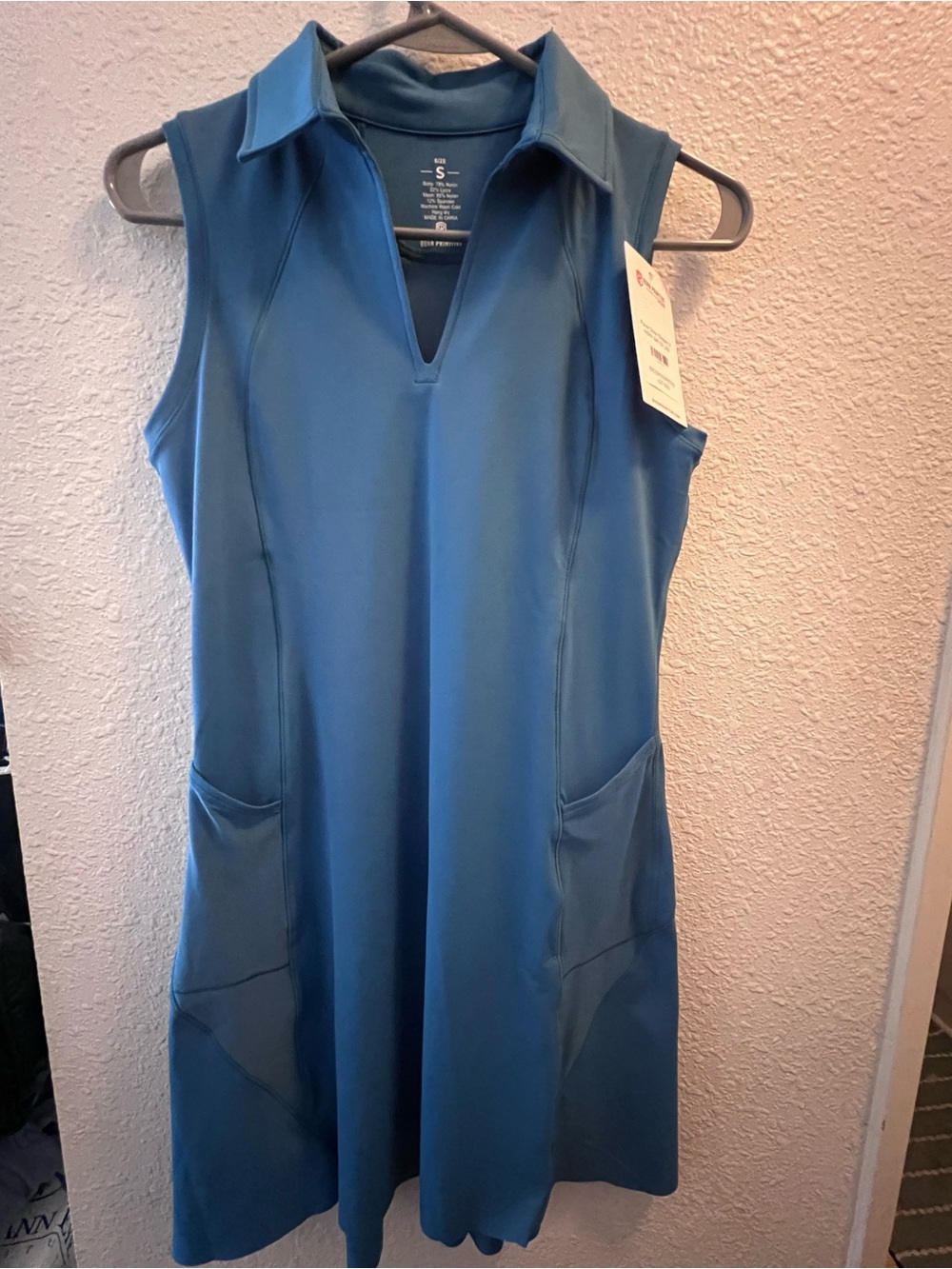 Born Primitive Sleeveless Blue Polo-Style Dress